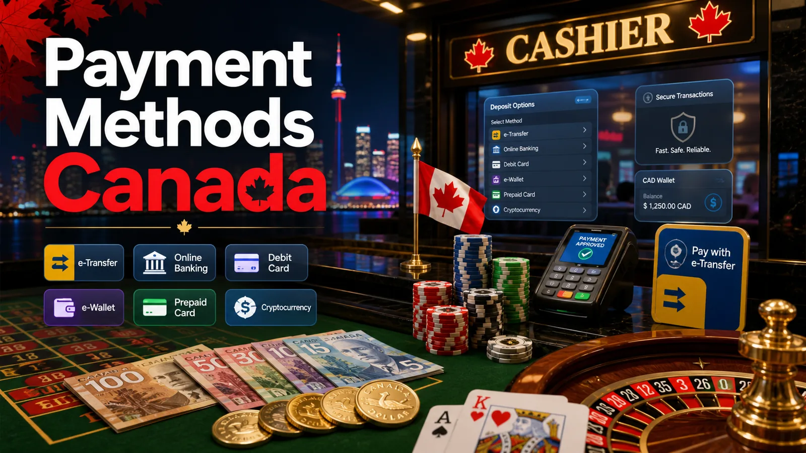 Casino Payment Methods Canada content banner