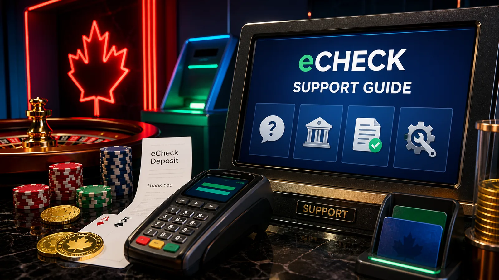 eCheck Casino Support and Troubleshooting content banner