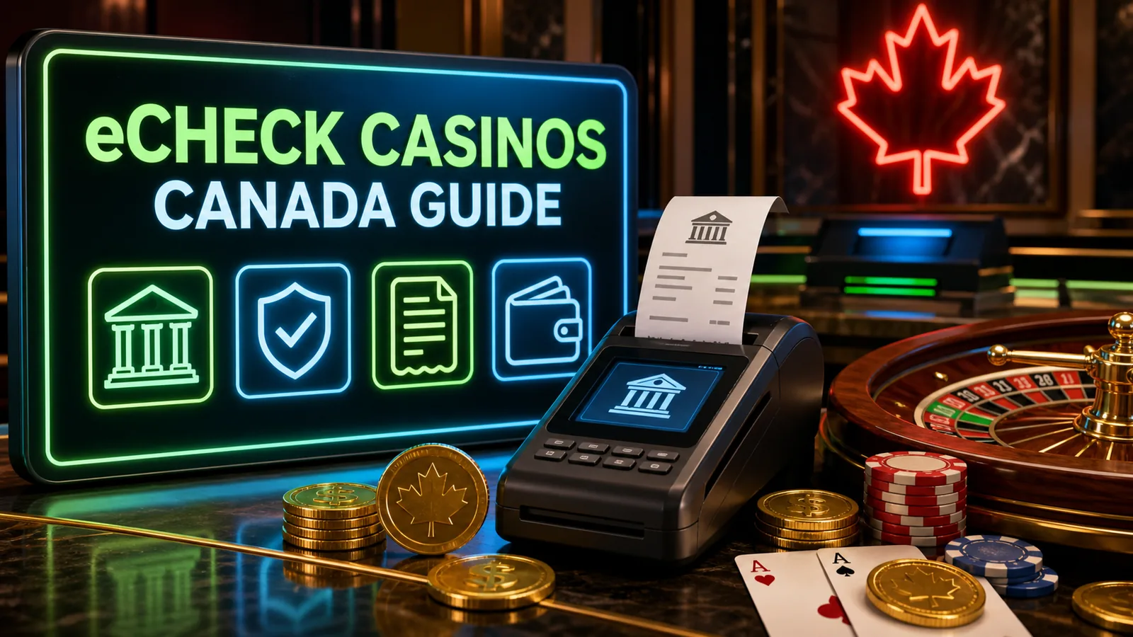 Instant eCheck Casinos Canada content banner